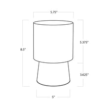 Load image into Gallery viewer, Hazel Table Lamp - line drawing.