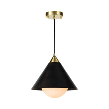 Load image into Gallery viewer, Hilton Pendant Light in Blackened Brass.