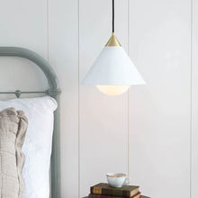 Load image into Gallery viewer, Hilton Pendant Light in bedroom.
