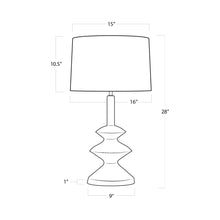 Load image into Gallery viewer, Hope Table Lamp - line drawing.