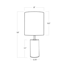 Load image into Gallery viewer, Jade Table Lamp - line drawing.