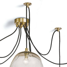 Load image into Gallery viewer, Molten Chandelier in Detail.