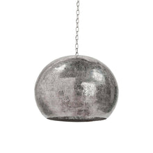 Load image into Gallery viewer, Pierced Pendant Light in Polished Nickel.