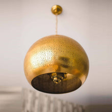 Load image into Gallery viewer, Pierced Pendant Light in Detail.