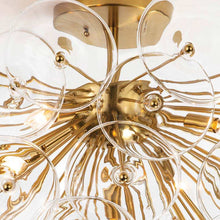 Load image into Gallery viewer, Poppy Flush Mount Ceiling Light in Detail.