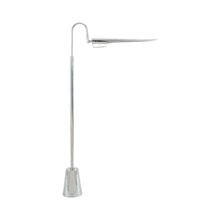 Load image into Gallery viewer, Raven Floor Lamp in Polished Nickel.
