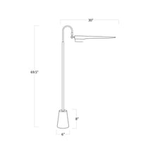 Load image into Gallery viewer, Raven Floor Lamp - line drawing.