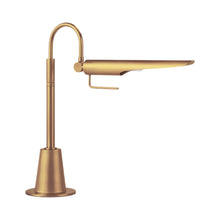 Load image into Gallery viewer, Raven Table Lamp in Natural Brass.
