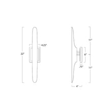 Load image into Gallery viewer, Redford Wall Light - line drawing.