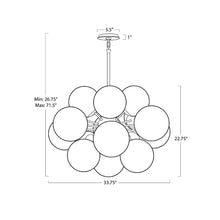 Load image into Gallery viewer, Shine Chandelier - line drawing.