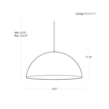 Load image into Gallery viewer, Sigmund Pendant Light - line drawing.