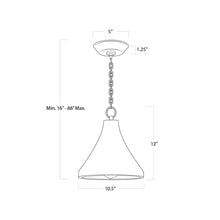 Load image into Gallery viewer, Southern Living Billie Pendant Light - line drawing.