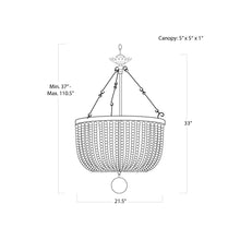 Load image into Gallery viewer, Southern Living Fabian Chandelier - line drawing.