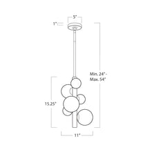 Load image into Gallery viewer, Styx Pendant Light - line drawing.