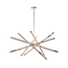 Load image into Gallery viewer, Viper Chandelier in Polished Nickel.