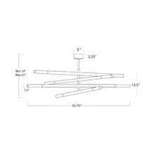 Load image into Gallery viewer, Wick Chandelier - line drawing.