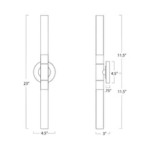 Load image into Gallery viewer, Wick Wall Light - line drawing.