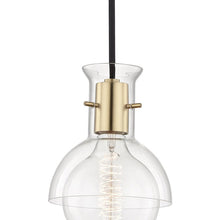 Load image into Gallery viewer, Riley Glass Pendant Light in Detail.