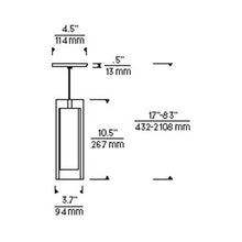 Load image into Gallery viewer, Sara Grande Pendant Light - line drawing.