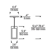 Load image into Gallery viewer, Sara Low Voltage Pendant Light - line drawing.
