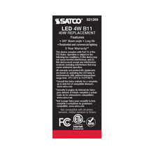 Load image into Gallery viewer, Candelabra Base C Type LED Bulb in Detail.