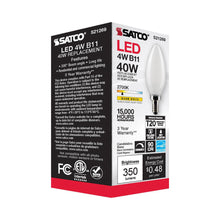 Load image into Gallery viewer, Candelabra Base C Type LED Bulb in Detail.