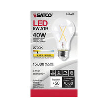 Load image into Gallery viewer, Edison Style Medium Base A Type LED Bulb in Detail.