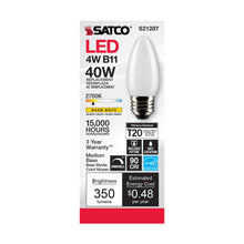 Load image into Gallery viewer, Medium Base C Type LED Bulb in Detail.