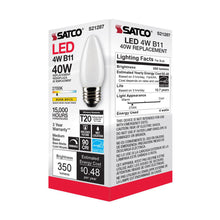 Load image into Gallery viewer, Medium Base C Type LED Bulb in Detail.
