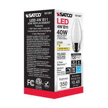 Load image into Gallery viewer, Medium Base C Type LED Bulb in Detail.