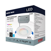 Load image into Gallery viewer, Starfish Wifi Smart LED Color-Changing Edge-Lit Recessed Downlight in Detail.