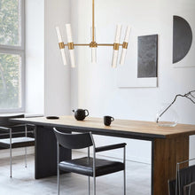 Load image into Gallery viewer, Arlon LED Pendant Light in office.