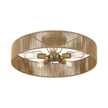 Load image into Gallery viewer, Ashe Semi Flush Mount Ceiling Light in Detail.
