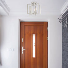 Load image into Gallery viewer, Benson Semi Flush Mount Ceiling Light in living room.