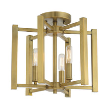 Load image into Gallery viewer, Benson Semi Flush Mount Ceiling Light in Detail.