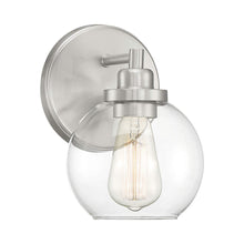 Load image into Gallery viewer, Carson Bath Wall Light in Satin Nickel.
