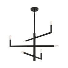 Load image into Gallery viewer, Cristofer Chandelier in Matte Black (6-Light).