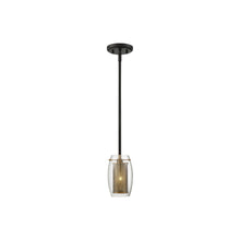 Load image into Gallery viewer, Dunbar Mini Pendant Light in Warm Brass/Bronze.