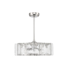 Load image into Gallery viewer, Genry LED Fan D'Lier in Polished Nickel.