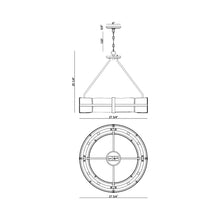 Load image into Gallery viewer, Hudson Pendant Light - line drawing.