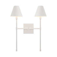 Load image into Gallery viewer, Jefferson Double Wall Light in Bisque White.