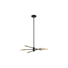 Load image into Gallery viewer, Lyrique Chandelier in Bronze (6-Light).