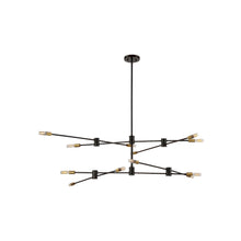 Load image into Gallery viewer, Lyrique Chandelier in Bronze (12-Light).