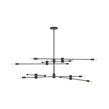 Load image into Gallery viewer, Lyrique Chandelier in Matte Black (12-Light).