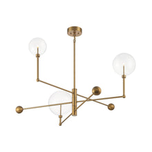 Load image into Gallery viewer, Meridian Glass Chandelier in Detail.