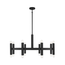 Load image into Gallery viewer, Meridian M100103 Chandelier in Matte Black.