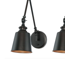 Load image into Gallery viewer, Meridian M90089 Adjustable Wall Light - Set of 2 in detail.