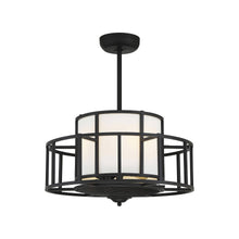 Load image into Gallery viewer, Oslo Fan D'Lier in Matte Black.