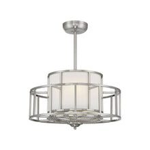 Load image into Gallery viewer, Oslo Fan D'Lier in Satin Nickel.