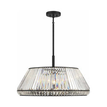 Load image into Gallery viewer, Pyramid Pendant Light in Matte Black.